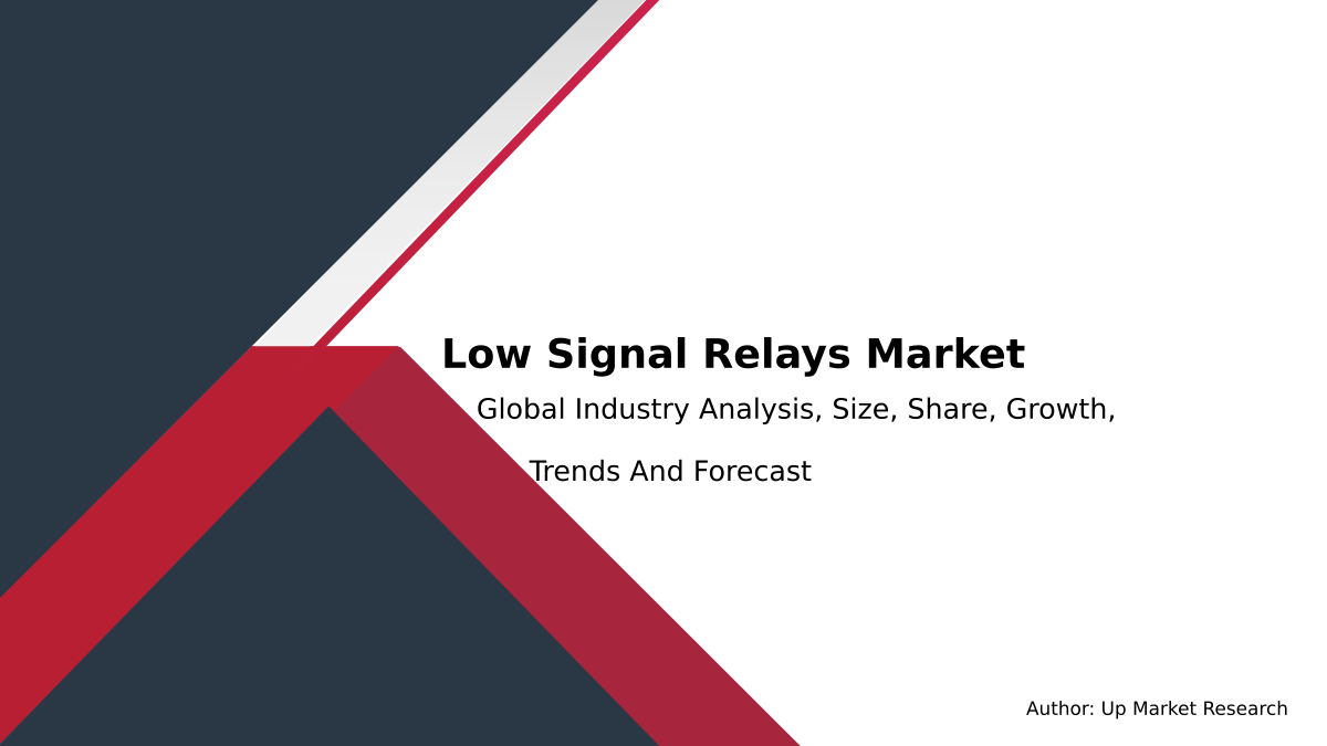 Low Signal Relays Market Report Global Forecast To 2028 Up Market